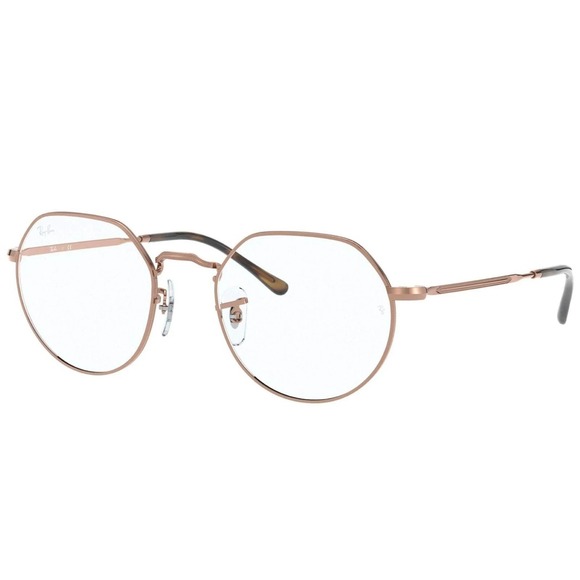 Ray-Ban RX6465 Jack Round Eyeglasses Frames, Copper/Demo Lens, 49 mm - Picture 1 of 3